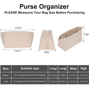 Portatile di grandi dimensioni <span class=keywords><strong>borsa</strong></span> in tessuto <span class=keywords><strong>Organizer</strong></span> per soggiorno veloce Tote borse in feltro vari tenda soluzione di stoccaggio per la <span class=keywords><strong>borsa</strong></span> <span class=keywords><strong>Organizer</strong></span> - Product Image 3