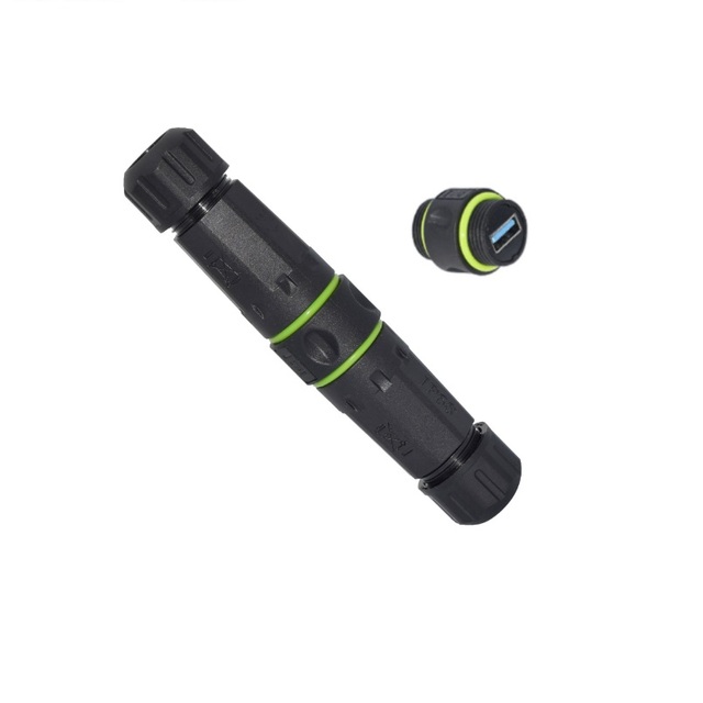 Waterproof Ip68 Usb3.0 a Female Coupler Outdoor Use Usb Cable Extender Connector Adapter