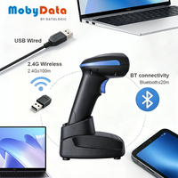 Lecteur de codes-barres sans fil Mobydata HS300BT, petit scanner de codes-barres sans fil pour entrepôt