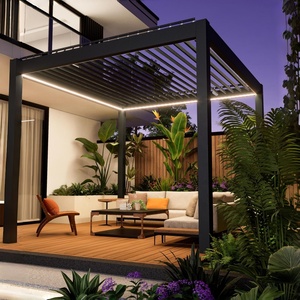 Pérgola exterior con persianas <span class=keywords><strong>Aluminio</strong></span> Calidad Pabellón Toldo Gazebo duradero con <span class=keywords><strong>precio</strong></span> bajo Venta fácil para mayoristas - Product Image 1