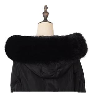 Col en fausse <span class=keywords><strong>fourrure</strong></span> imitation renard, bande de col en fausse <span class=keywords><strong>fourrure</strong></span> pour veste ou chapeau - Product Image 1