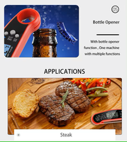 Thermomètre numérique de cuisine ménager, étanche, pliable, à lecture instantanée, pour viande, barbecue
