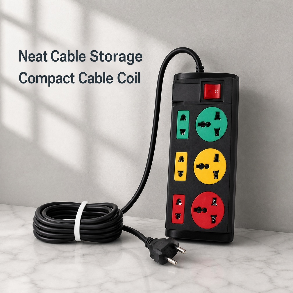 Home-use Extension Socket with Switch 6 Outlets 2m 3 USB Charging Port European Standard New Total Control Switch Socket · image 4