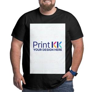 Camiseta de talla grande con imagen personalizada para hombre, estilo Streetwear, 100% algodón con estampado de licra, patrón de contraste de dibujos animados, método de serigrafía - Product Image 6