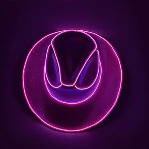 Sombrero <span class=keywords><strong>de</strong></span> Vaquero con Luces LED <span class=keywords><strong>de</strong></span> Colores para Adultos, para Halloween, Navidad, Fiestas, Cosplay, Disfraces - Product Image 5