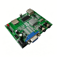 Carte de circuit imprimé (PCB) de décodeur MP4 FR-4 personnalisée, module de lecture audio et vidéo avec sortie composante YPbPr pour téléviseur