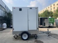 Toilettes mobiles de luxe à structure en acier, écologiques, pour usage extérieur, à un seul poste d'accueil