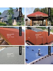 Bardeaux d'asphalte isolants DeGao à une couche Bardeaux colorés en feutre d'huile Tuiles en fibre <span class=keywords><strong>de</strong></span> verre en acier léger imperméable pour <span class=keywords><strong>toit</strong></span> - Product Image 6