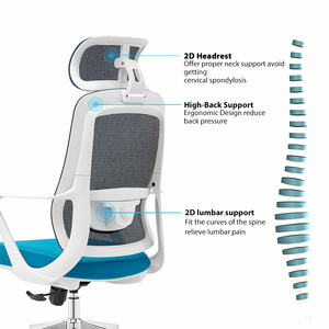 Chaise de personnel bon marché pour les fabricants chaise de bureau en maille pivotante pour ordinateur de travail - Product Image 5