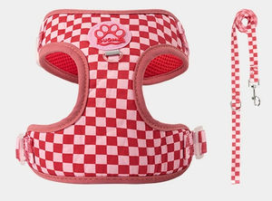 רתמת כלבים חדשה וחמודה, פוליאסטר מלא, אופנתית, לטיולים בחוץ, לחתולים, גורים וחיות מחמד - Product Image 3