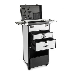 Boîte à outils de <span class=keywords><strong>coiffeur</strong></span> TikTok, <span class=keywords><strong>valise</strong></span> surdimensionnée de beauté, grande mallette de travail de styliste, boîte à double mot de passe privée - Product Image 2