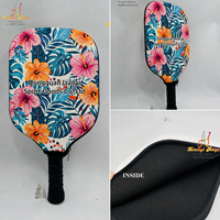 Housse de pickleball personnalisée avec poche dissimulée, étui en néoprène pour raquette, pour le rangement de balles, clés et accessoires, avec support pour échantillon