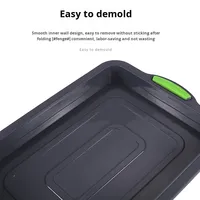 Nouveau moule à brownie carré en silicone pour gâteaux, pains et rouleaux, résistant à la chaleur, non toxique, compatible four, pour la pâtisserie maison transfrontalière