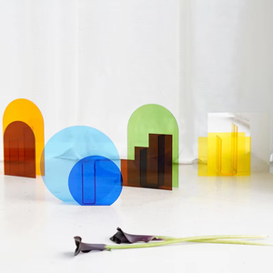 Jarrón Acrílico Geométrico de Diseño Clásico, Transparente, para Arreglos Florales, Adornos Hidropónicos, Jarrón Acrílico para Flores - Product Image 6