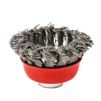 Brosse métallique industrielle haute efficacité pour le polissage des métaux et l'élimination de la rouille, disponible en OEM