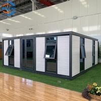 WinFair Petite taille Quatre saisons Modulaire pré-fabriqué 2 chambres 20 pieds Maison en conteneur en Afrique du Sud extensible + conteneur + maison