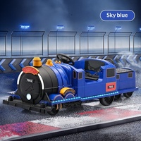 Train électrique télécommandé rechargeable en plastique pour garçons et filles avec moins de 5 passagers