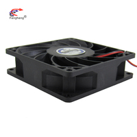 Yüksek kalite yüksek basınç eksenel akış fanı 92x92x2 5mm bakır top rulmanlar 24V havalandırma fanı 12v 92mm