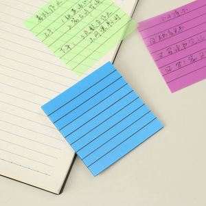 Bloc de Notas Adhesivas Fluorescentes Multicolores con Líneas Horizontales, Personalizables para Oficina/Escuela, Uso Diario - Product Image 5