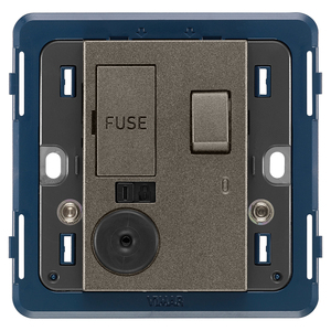Vimar 13A Connection <b>Unit</b> With Indicator Light Metal 8.5x3.9x8.6cm - Product Image 1