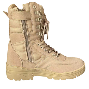 TSB199 Desert Tactical <b>Boot</b> Suede Waterproof Outdoor All Seasons <b>High</b> Top Zipper Lace Up <b>Men</b> <b>Boots</b> - Product Image 5