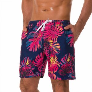 Pantalones cortos de playa de secado rápido de nuevo diseño para adultos y niños, pantalones cortos de tabla teñidos lisos con estampado de sublimación de maletero de poliéster con patrón sólido - Product Image 3