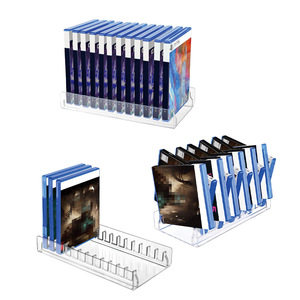 Organizador de Videojuegos Acrílico Transparente, Soporte de Exhibición para PS5, PS4, <span class=keywords><strong>PS3</strong></span>, con Capacidad para hasta 12 <span class=keywords><strong>Juegos</strong></span> - Product Image 1
