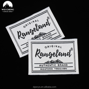 Nhãn Hàng may mặc quần áo tùy chỉnh thẻ vải cá nhân dệt nhãn với logo nhãn vải thương hiệu quần áo để đánh dấu quần áo của bạn - Product Image 1