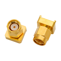 Conector RF RP SMA Macho Recto para Montaje en PCB, Chapado en Oro, 50 Ohm, 0-6GHz, para Módulo Inalámbrico