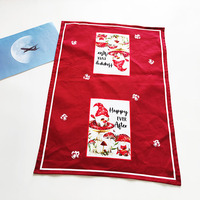 Serviettes de cuisine en coton avec impression personnalisée de luxe Serviettes de cuisine en lin d'automne personnalisables pour les restaurants