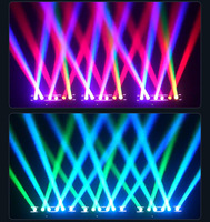 Barre lumineuse LED de teinture RGBW à 6 têtes, ensemble d'éclairage de scène mobile d'ordinateur pour salle de diffusion en direct DMX512 complet