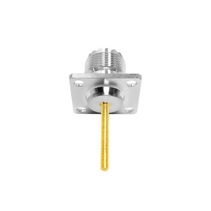 Fournisseur d'usine UHF SO239 Femelle <span class=keywords><strong>Jack</strong></span> 4-Hole Bride Montage sur panneau SO-239 <span class=keywords><strong>M</strong></span> <span class=keywords><strong>Jack</strong></span> avec Boulon M3 25*25mm RF Coax Coaxial Connecteurs - Product Image 2