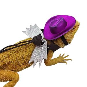 Lederen Verstelbaar Nylon Harnas Voor Baardagamen Reptielen Hagedissen Kleine Huisdieren - Product Image 5