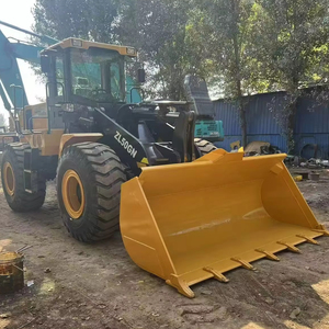 รถตักล้อยางจีน ZL50GH มือสอง 5 ตัน พร้อมเครื่องยนต์เกียร์เดิม ปั๊มไฮดรอลิก HYDAC และลูกปืน - ราคาถูก มีสินค้าในสต็อกที่เซี่ยงไฮ้ - Product Image 1