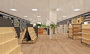 Thiết Kế Nội Thất Quầy Cho Cửa Hàng Sách Văn Phòng Phẩm Kệ Trưng Bày Kệ Sách Thư Viện Kệ Trưng Bày Đồ Nội Thất - Product Image 4