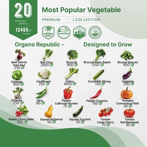 Heirloom Non-GMO 20 Variety Pack Home Garden Hydroponic Intérieur/Extérieur Jardinage-Plancher individuel Plantation de légumes dans des <span class=keywords><strong>pots</strong></span> - Product Image 2