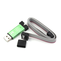 Emulador USB AVR JTAG ICE, Descargador USB de Amplio Rango de Voltaje con Protección Contra Sobrecorriente, Carcasa Metálica, Depurador y Programador