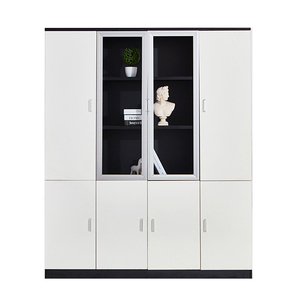 Armoires de classement à usage commercial Armoire de rangement blanche avec étagères et portes Classeur Mobilier de bureau pour Managaer - Product Image 2