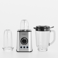 Licuadora Eléctrica Multifuncional RANBEM 3 en 1 de Acero Inoxidable de 1.5L, 3 Botones Preestablecidos, 500W, Libre de BPA, para Hacer Smoothies en el Hogar