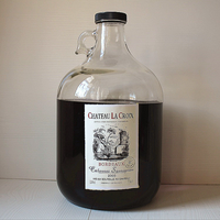 NEWRAY Usine Vente en Gros 1 litre 2L Verre Ambré Growler California Brewing Pichet Verre Bière Bouteille d'Eau pour Vin Fait Maison Cidre
