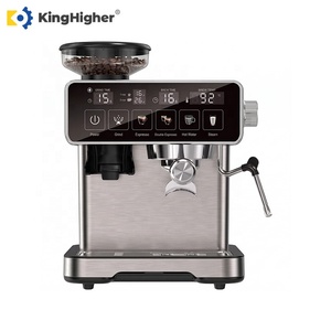 Kommerzielle Espressomaschine mit Mahlwerk 20 Bar Professioneller Touchscreen Halbautomatische Kaffeemaschine für Café-Geschäfte - Product Image 3