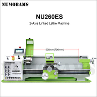 NUMOBAMS – Tour à métaux manuel CNC 2 axes de haute précision NU260ES-500 de qualité supérieure