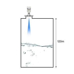0-120 मीटर रेंज 0.1% सटीकता के साथ टिकाऊ उच्च आवृत्ति रडार स्तर गेज गेज - Product Image 2