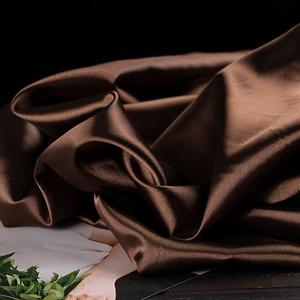 Nefes polyester kraliyet mavi saten kumaş katı renk ağır ipek saten kumaş elbiseler kadınlar için parti - Product Image 3