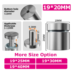 12*30mm or argent noir blanc publicité boulons et écrous en acier inoxydable brossé creux Type entretoise matériel boulons attaches - Product Image 6