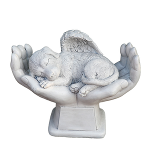 Custom Animal Angel <b>Cat</b> <b>Memorial</b> Figurine White Resin Sleeping Kitten Handcrafted Pet Loss <b>Gift</b> Personalized Garden <b>Memorial</b> - Product Image 1