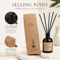 Diffuseur d'arômes de luxe personnalisé de 120 ml, parfum d'ambiance, aromathérapie, avec emballage en boîte