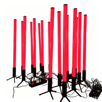 Éclairage LED sans fil 360 degrés RGB Tube DMX512 Par Bar Club KTV Disco Lumières de scène pour événements