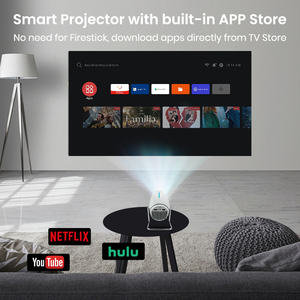 Nhà Máy Bán Hàng Trực Tiếp 2025 New 4K Thông Minh Di Động Máy Chiếu Trong Nhà Với Dual Wifi & Cho <span class=keywords><strong>Bluetooth</strong></span> 5.0 Không Dây Màn Hình Chiếu - Product Image 3