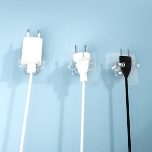 Support de rasoir auto-adhésif en acier inoxydable de style moderne, crochets muraux en PVC pour solution de rangement de télévision, magasin, salles de bain - Product Image 3